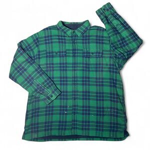 Vintage Y2K L.L Bean Fleece Lined Flannel Plaid Jacket